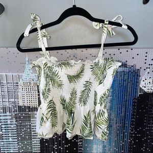 3 for $15//Fitted Palm Tree Tank with Tie Straps